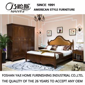 2017 Latest Design Solid Wood Bed for Bedroom Set (AS819)